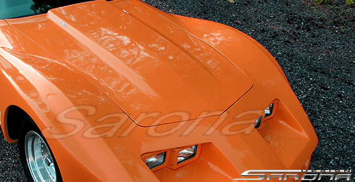 Custom Chevy Corvette  Coupe & Convertible Hood (1973 - 1976) - $890.00 (Part #CH-013-HD)